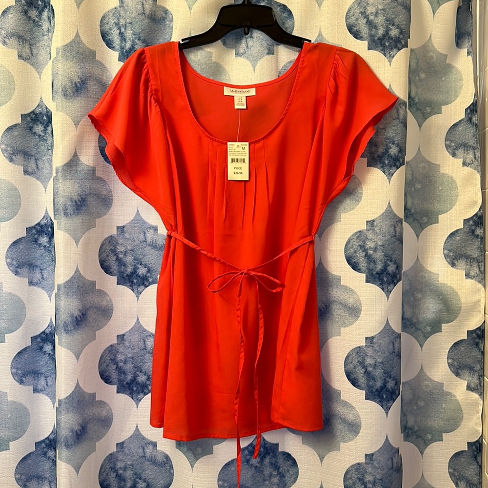 NWT Bright coral blouse